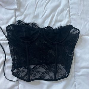 Lace Corset Crop Top